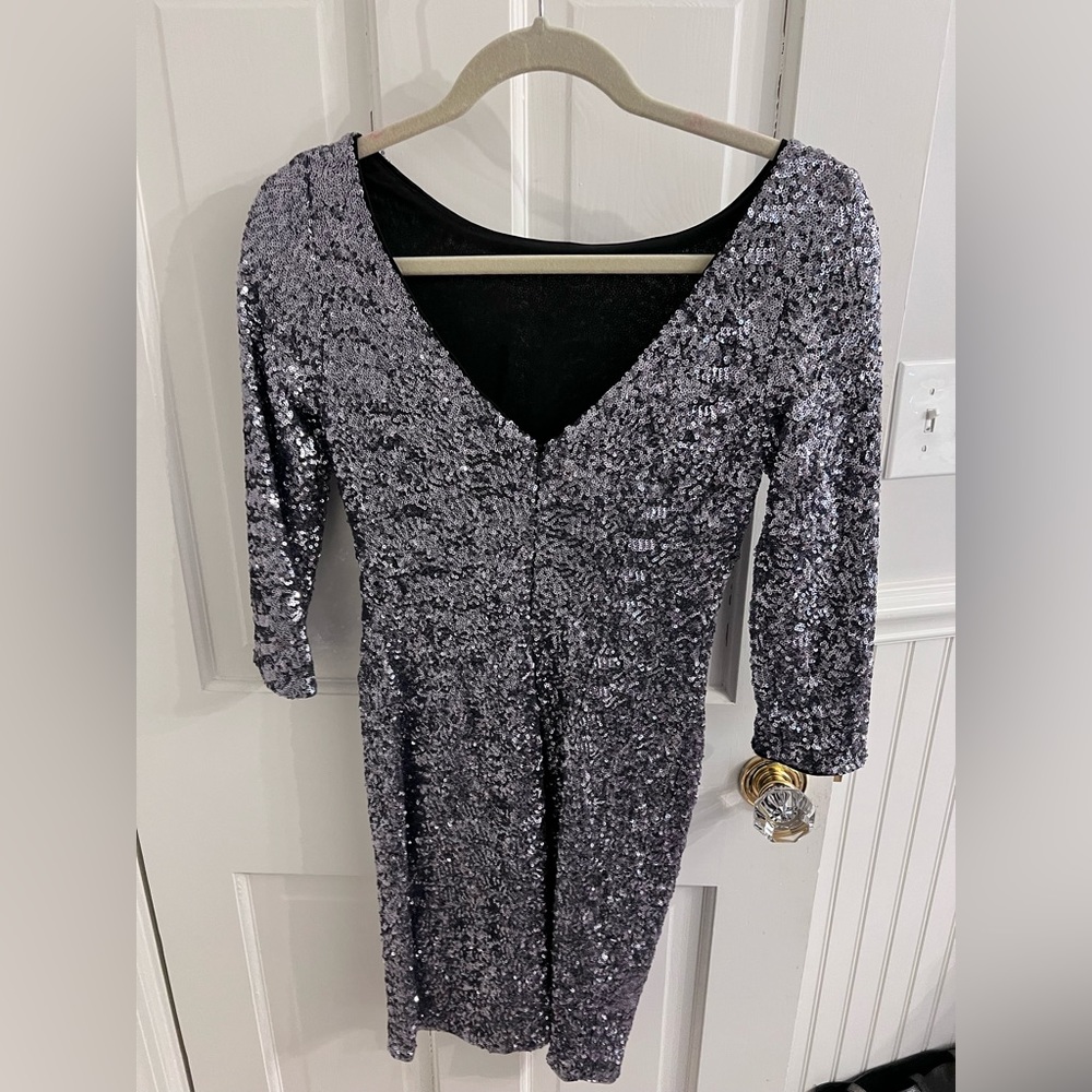 Aqua Sequin Dress (Size 2) - Picture 2 of 4